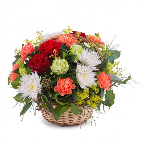 cesta de flores eleccion florista
